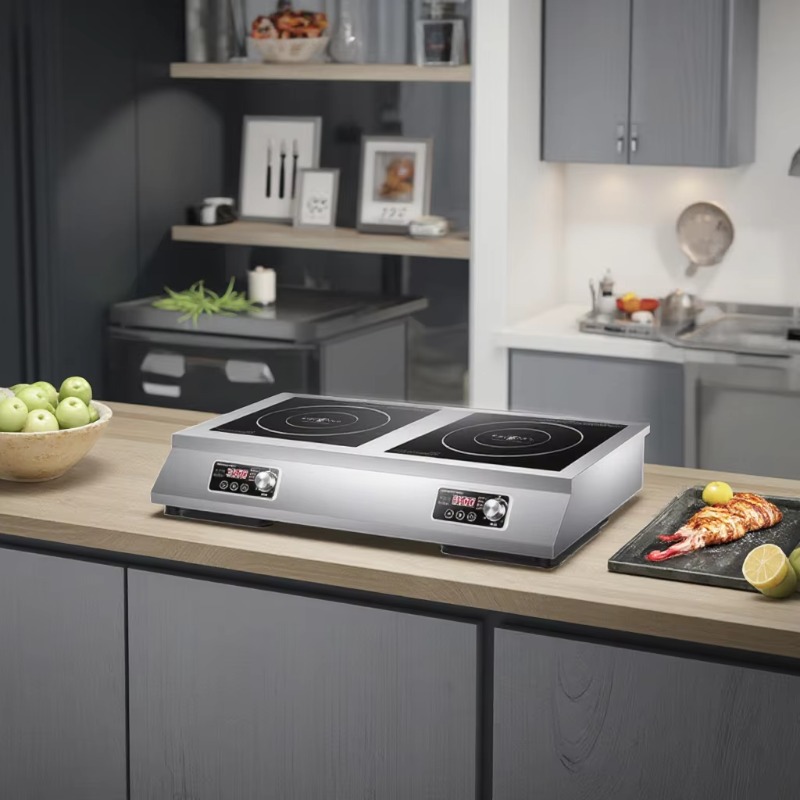 Induction Cooktop Portable - 휴대용 전기 인덕션 쿠커 스테인리스 스틸