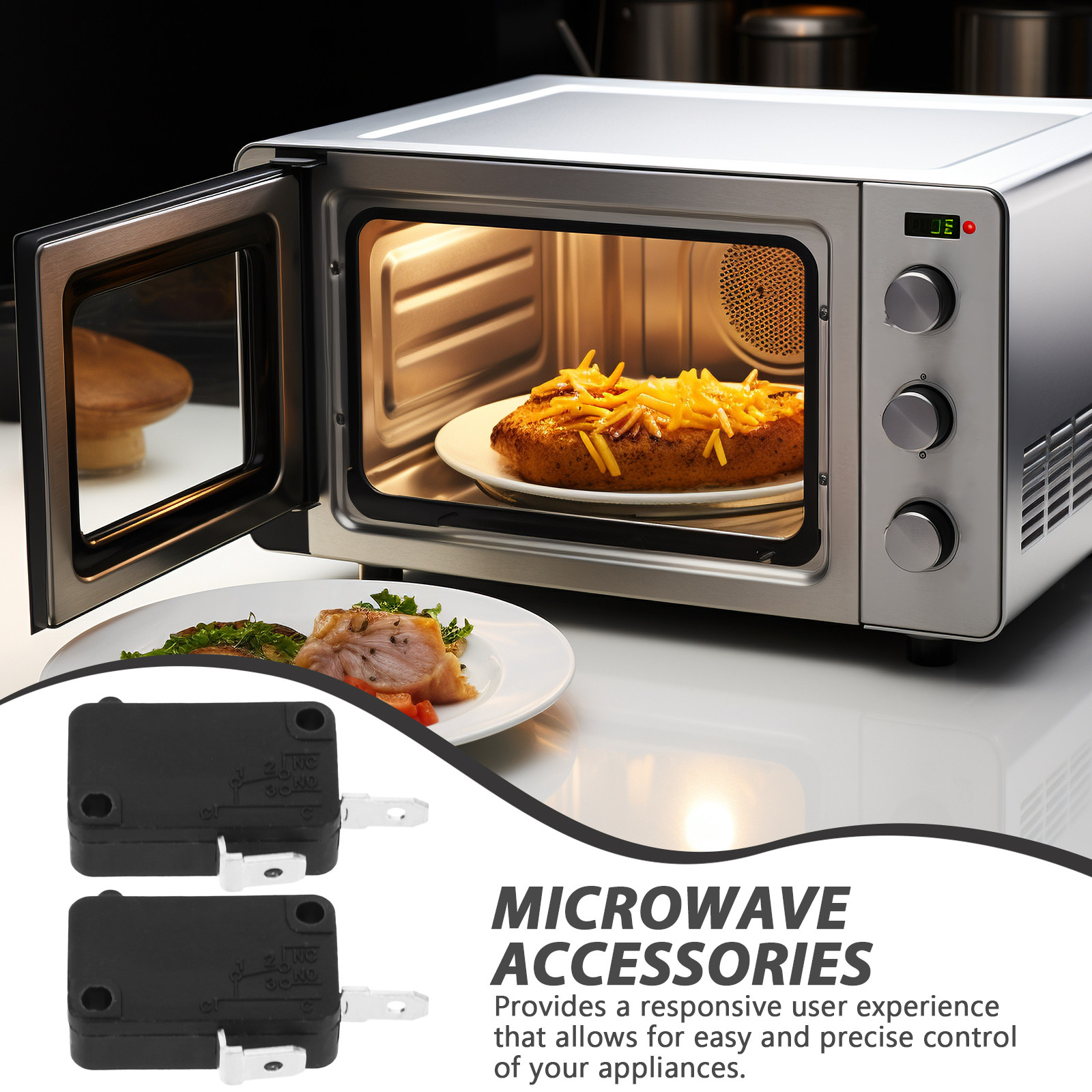 2개입 마이크로 스위치, 2핀, 평상시 개방형, 전자레 - Microwave Oven 리뷰 및 가격