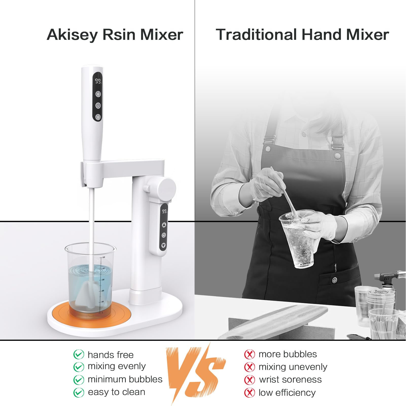 전기 수지 교반기 스탠드가 있는 전기 수지 믹서 기포  - Stand Mixer 리뷰 및 가격