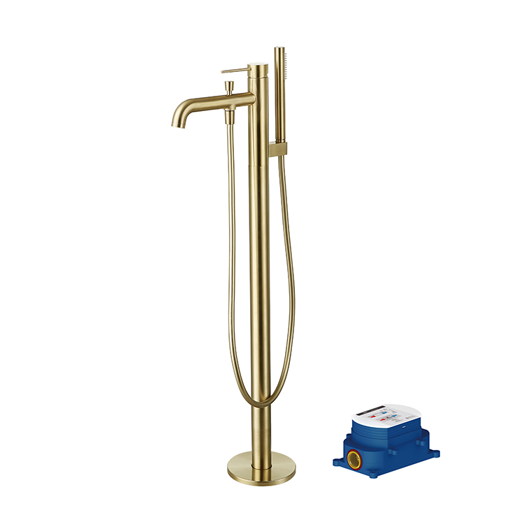 골드 색상의 미니멀리즘 스타일 욕실 샤워 혼합 수도꼭지 - Stand Mixer 리뷰 및 가격