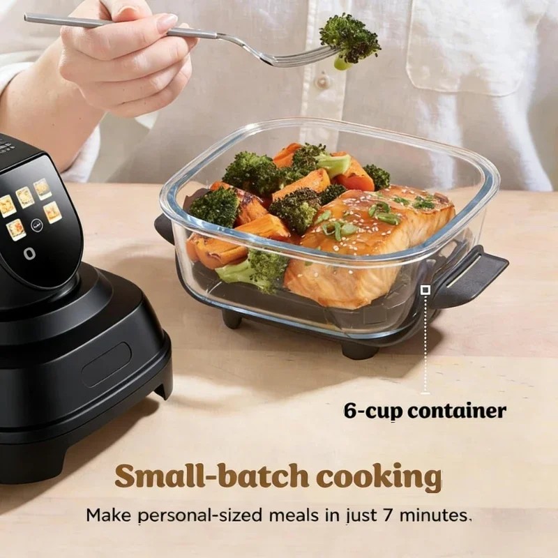 휴대용 에어프라이어 6 in 1 디지털 패널 이중 유리 - Air Fryer 리뷰 및 가격