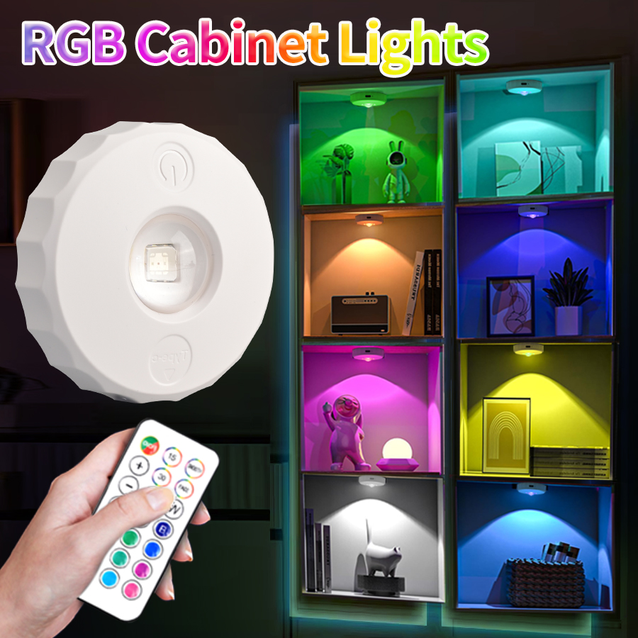 LED 캐비닛 조명 RGB 리모컨 충전식 무선 야간 조 - Kitchen Appliances Cabinet 리뷰 및 가격